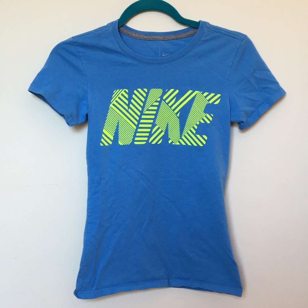Blue Nike shirt
